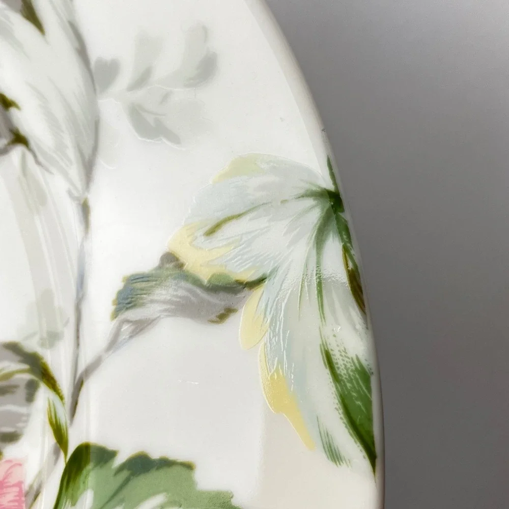 Oscar de la Renta Dinner Plate English Tapestry LF005 12in Ivory Floral China
